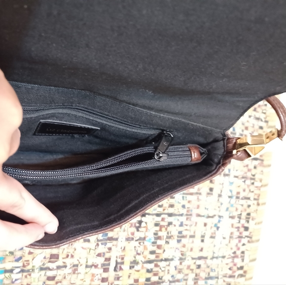 ⛔️SOLD⛔️Vintage Liz Claiborne Chocolate Brown Crossbody Bag - Picture 8 of 12